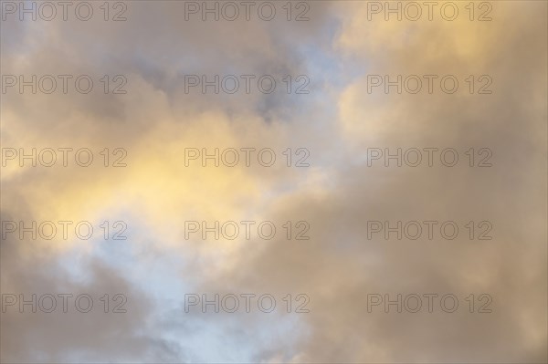 Clouds on sky at sunset