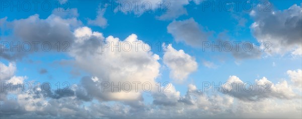 Soft clouds on blue sky