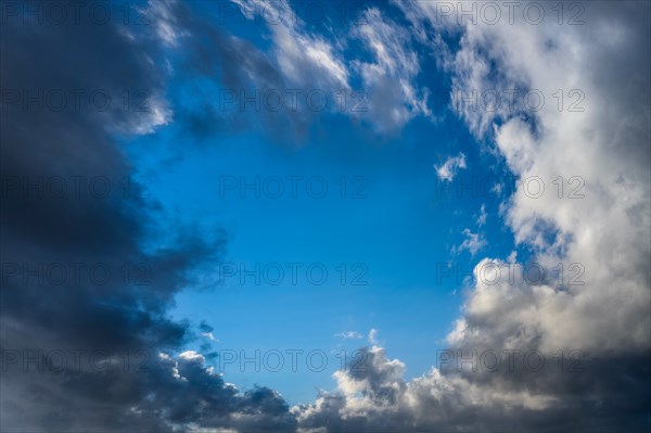 Soft clouds on blue sky