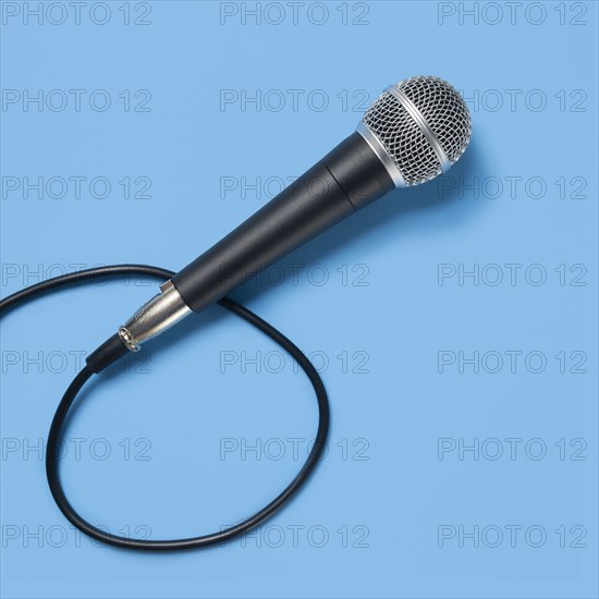 Studio shot of microphone