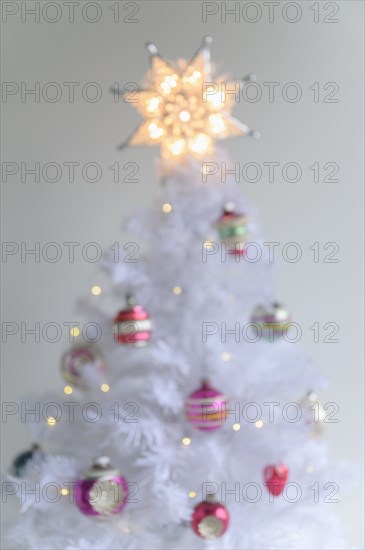 White Christmas tree