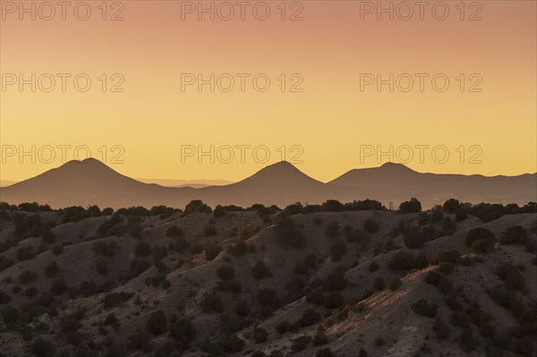 Evening sky over Galisteo Basin Preserve