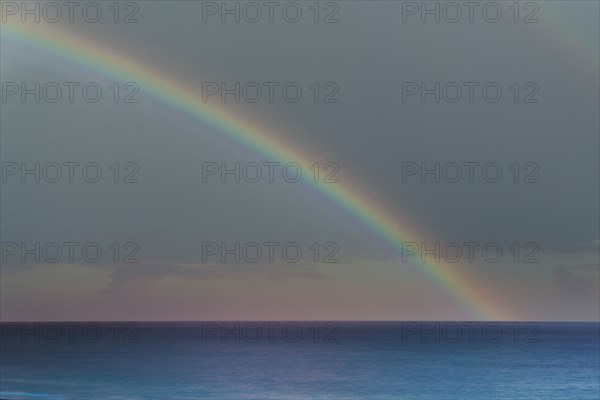 Rainbow over Atlantic Ocean