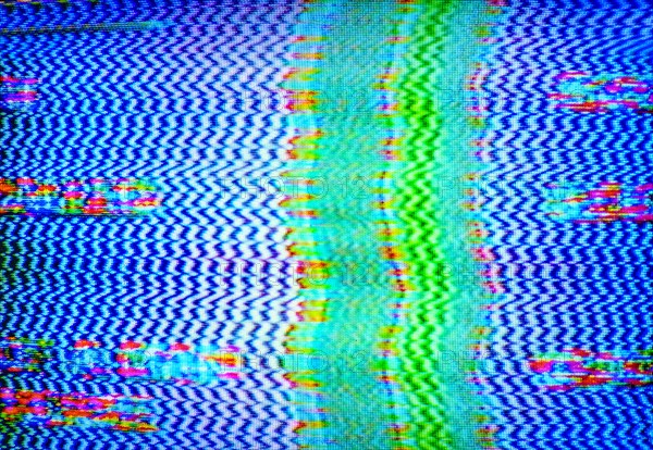 Close-up of television static