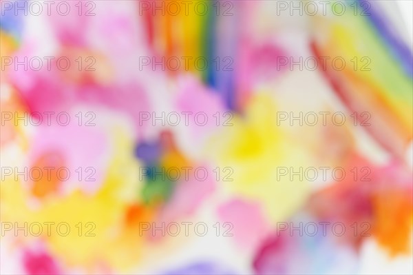 Close-up of watercolor colorful abstract pattern