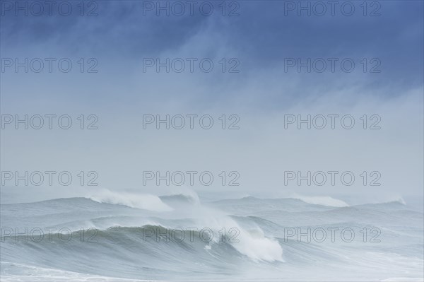 Storm clouds and rough sea