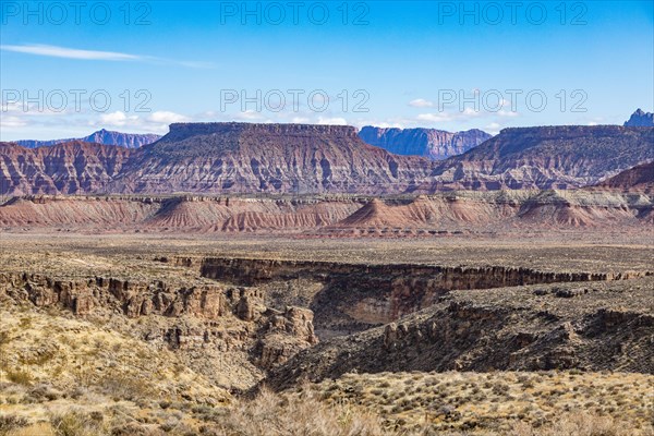 Distant mesa near Zion National Park