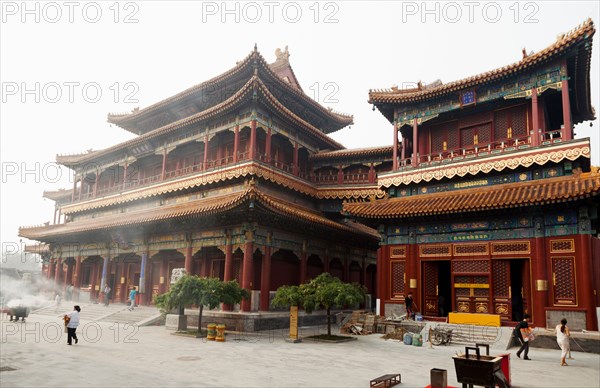 Lama Temple on village street