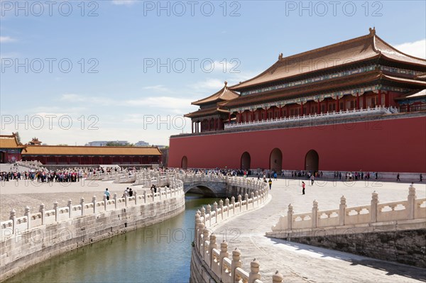 Urban canal in Tiananman Square