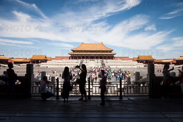 Tourists in Tiananman Square