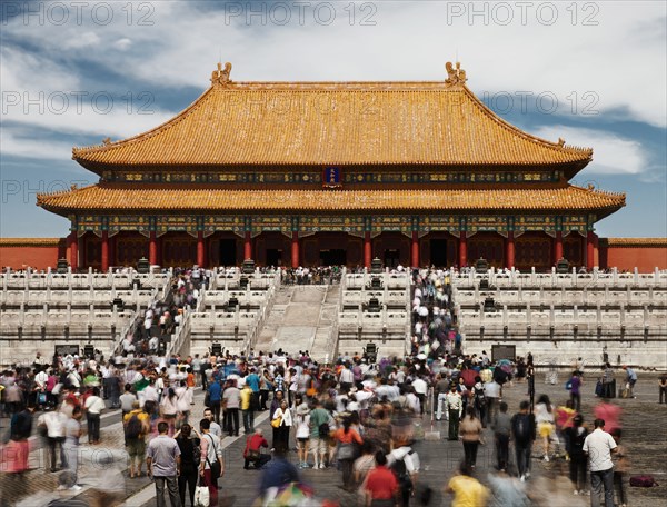 Tourists in Tiananman Square