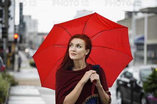 Young woman with red hair