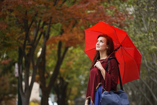 Young woman with red hair