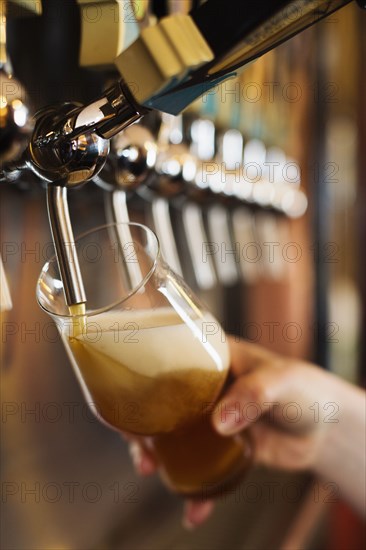 Beer being poured