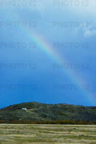 Rainbow and scenic view