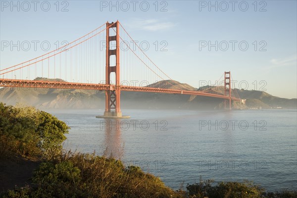 Golden Gate Bridge at sunrise