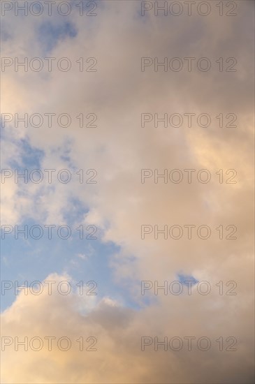 White clouds on blue sky