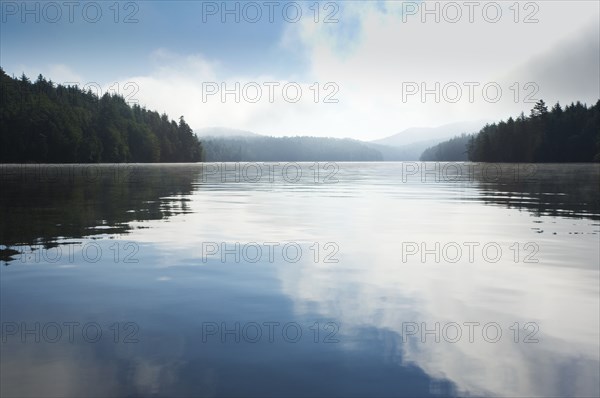 Clouds reflected in Saginaw Bay on Upper Saranac Lake