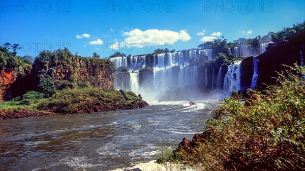 Scenic view of Iguacu Falls