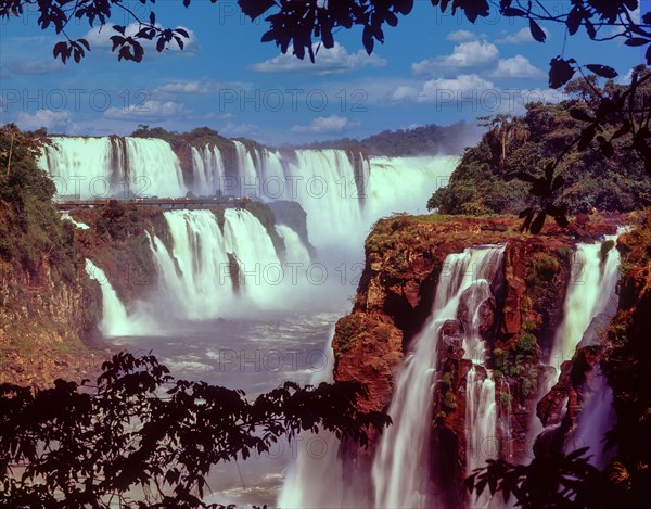 Scenic view of Iguacu Falls