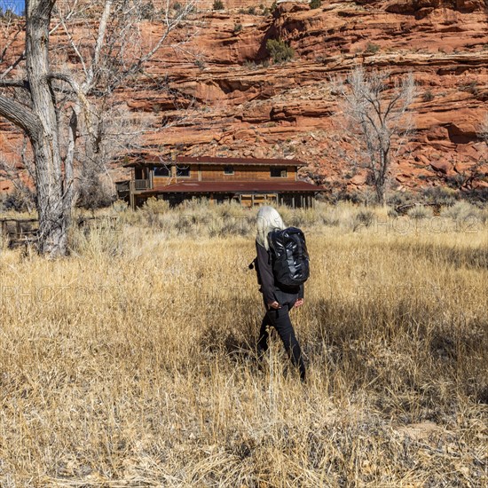 Woman hiking in Grand Staircase-Escalante National Monument