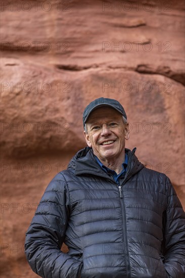 Portrait of senior man hiking in Grand Staircase-Escalante National Monument