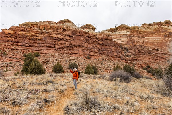 Woman hiking in Grand Staircase-Escalante National Monument