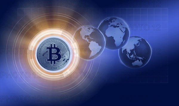 Bitcoin and globes