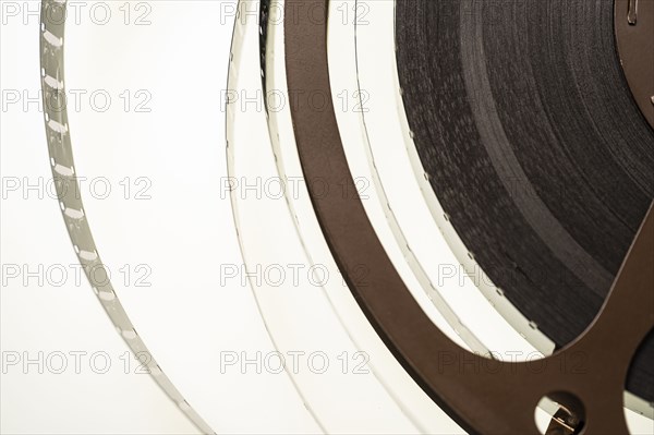 Close-up of 8 mm film reel