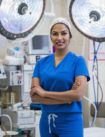 Female doctor in operating theater