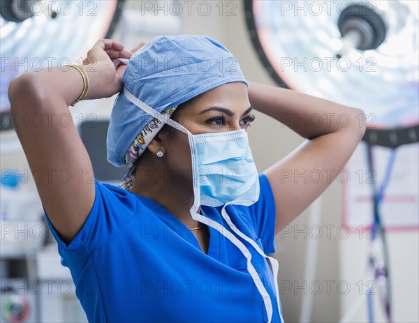 Female doctor in operating theater