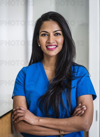 Portrait of female doctor