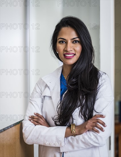 Portrait of female doctor