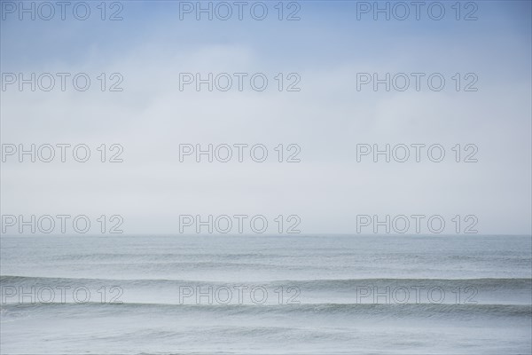 Usa, Massachusetts, Nantucket, View of Atlantic Ocean at cloudy day