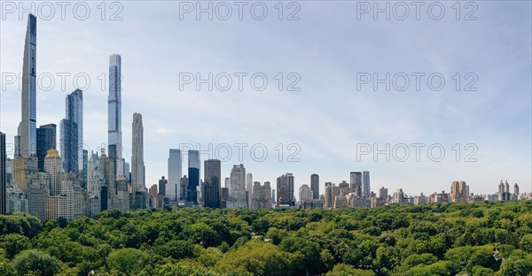 Usa, New York, New York City, Public park in financial district