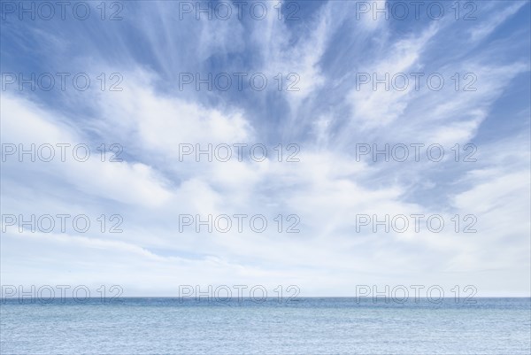 Cirrus clouds over Nantucket Sound