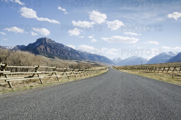 Empty Southfork Road near Southfork Road