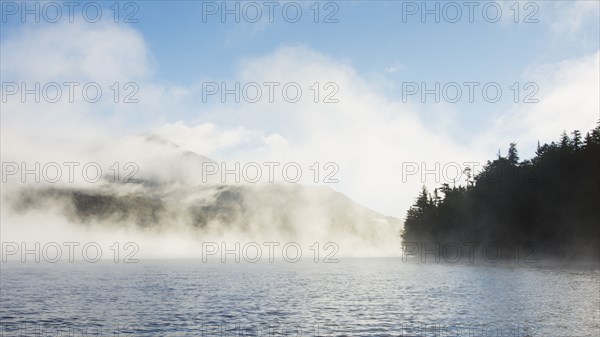 Morning mist rising