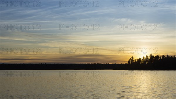 Cathance Lake at sunset
