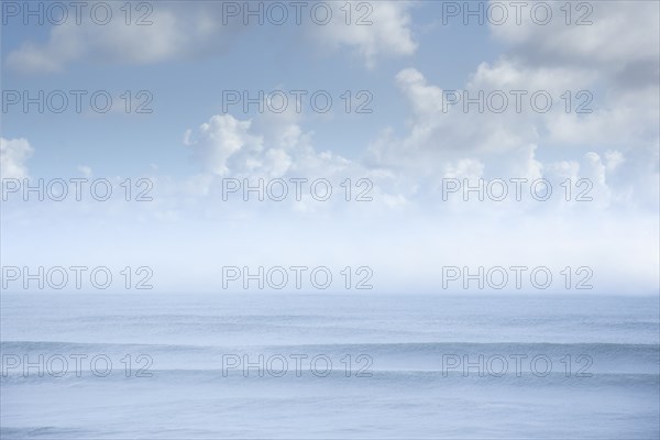 Fog and soft clouds over Atlantic Ocean