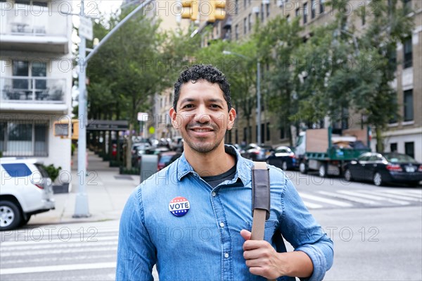 Portrait of smiling man