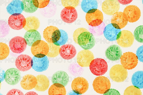 Abstract pattern of colorful circles