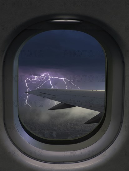 Thunderstorm and lightning