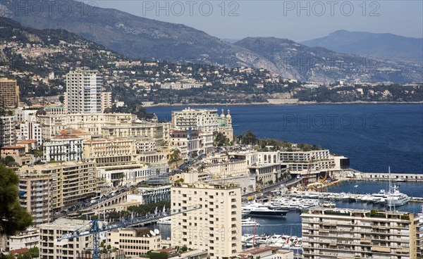 Urban architecture on coast and sea