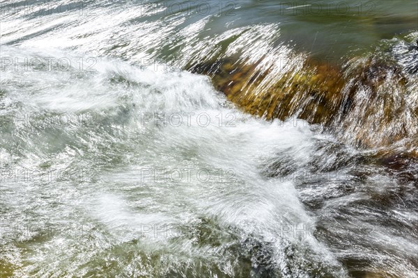 Strong current in rocky Big Wood River