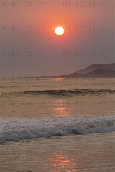 Beach at sunset