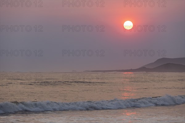 Beach at sunset