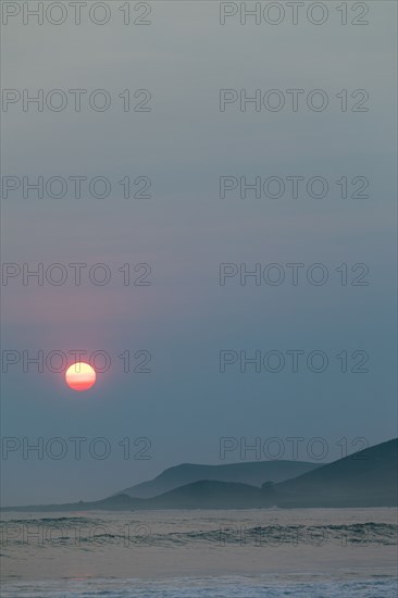 Beach at sunset