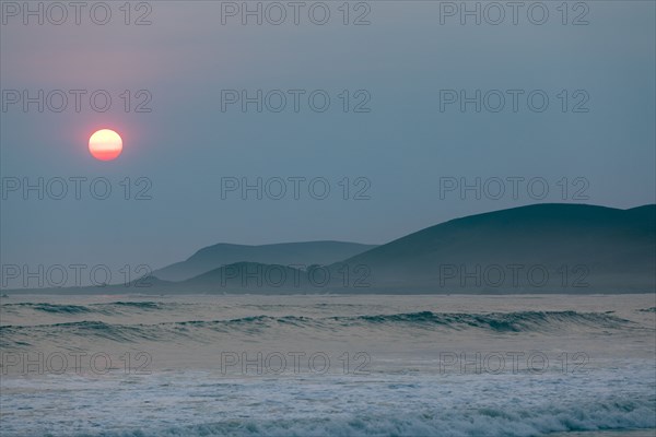 Beach at sunset