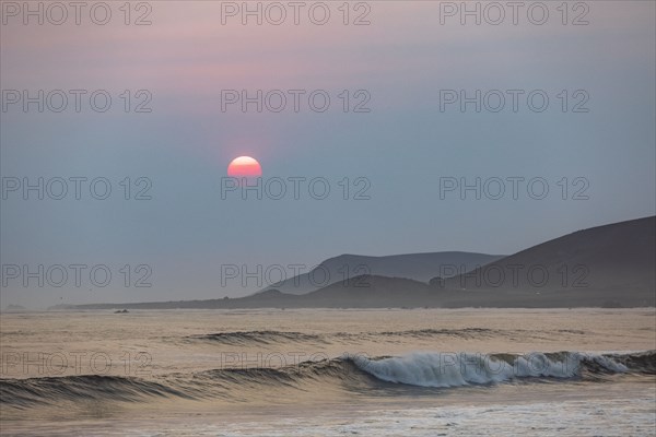 Beach at sunset